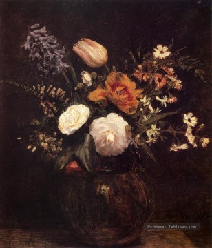  fleurs Art - Ignace Henri Fleurs peintre Henri Fantin Latour floral